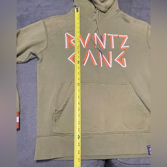 Runtz Worldwide Olive Orange Sweatsuit Hoodie Pants 420 Smoke Wear Men Sz Medium - Picture 7 of 16